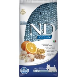 Farmina N&D Bajo en Cereales Razas Mini Merluza, Naranja, Avena y Espelta