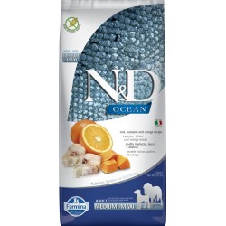 Farmina N&D Sin Cereales Arenque y Calabaza Adultos Razas Medianas - Razas Maxi Pescado
