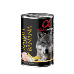 Alpha Spirit en Lata Perros conejo & Banana