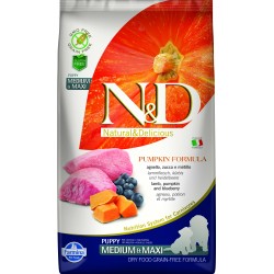 Farmina N&D Sin Cereales Calabaza Cachorros - Razas Medianas - Razas Maxi Cordero