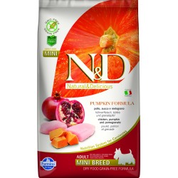 Farmina N&D Sin Cereales Calabaza Adultos - Razas Mini Pollo