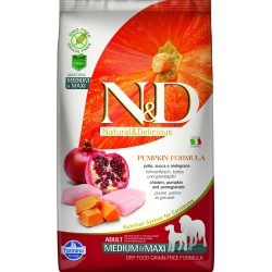 Farmina N&D Sin Cereales Calabaza Adultos Razas Medianas - Razas Maxi Pollo